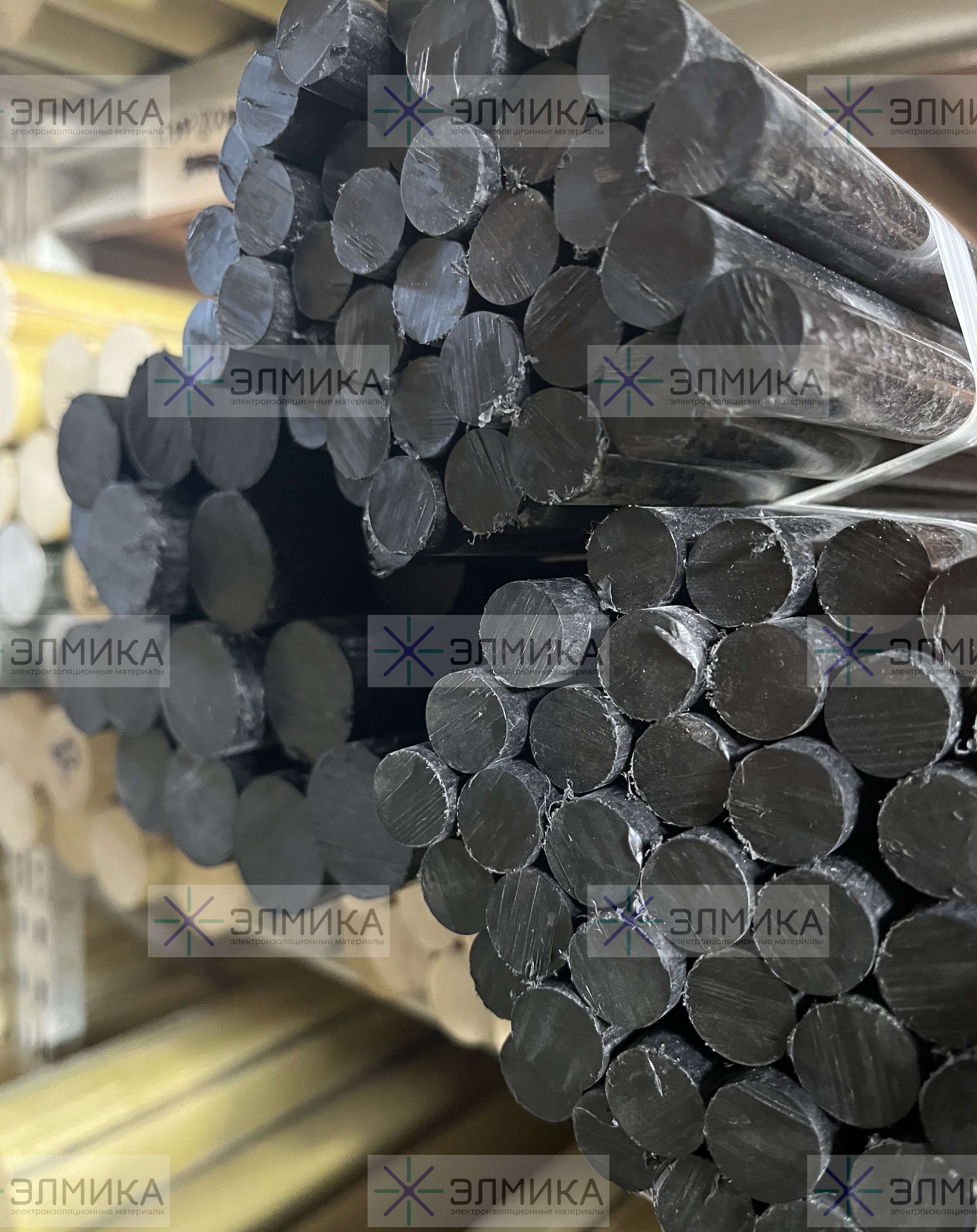 Стержень графитонаполненного капролона ПА-6 длиной 1000 мм — самосмазывающийся пруток для промышленных узлов трения